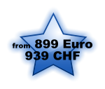 from 899 Euro 939 CHF